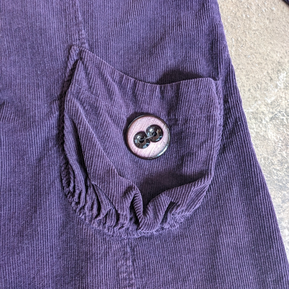 Jolt Vintage Corduroy Medium Length Coat Gorgeous Pattern Lining Size S β¦ - Picture 3 of 14